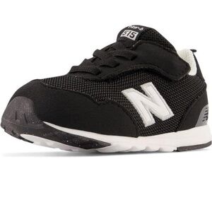 New Balance Kids Black Sneakers with White Details